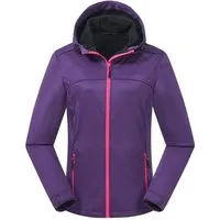 ATLASLAVA Softshelljacke Damen Wasserdicht Atmungsaktiv Leicht (1-St) Fleece Kapuze Übergangsjacke für Laufen Wandern