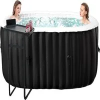 Meulbaty Whirlpool Aufblasbarer Whirlpool für 2 Personen mit Massagedüsen, (1-tlg), für den Außenbereich, 190 x 120 x 66 cm