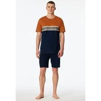 Schiesser Shorty Casual Essentials (2 tlg) mit Rundhalsausschnitt und kurzen Ärmeln