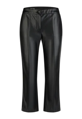 Marc Aurel - Hose in Leder-Optik black - Gr. - 46