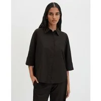 someday Hemdbluse Zanarlie in Stretchqualität Mit Brusttasche und cleaner Linienführung
