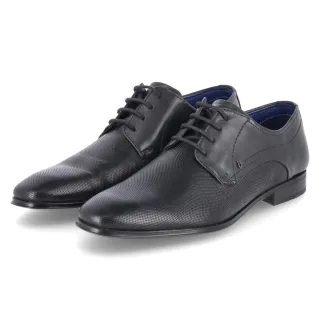 Bugatti Halbschuhe - Gr. 40 - Schwarz - Glattleder