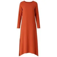 WENOR Longtunika Musselin 100 % Baumwolle 125 cm, Seitenschlitze, Modest Fashion 34–50