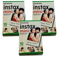 FUJIFILM Sofortbildfilm 3 x Fuji Instax Mini Film je 10 Bilder für