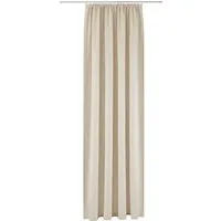 OTTO home Gardine Rudy (1 St), Kräuselband, halbtransparent, Leinenstruktur, Halbtransparent, Leinenlook, Polyester-Leinen Mischung