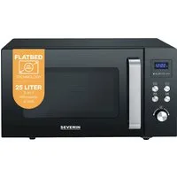 Severin Mikrowelle MW 7763, Grill, Mikrowelle, 25 l, 2-in-1 Mikrowelle mit Glasboden und Grill