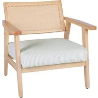 Home affaire Loungesessel VILLAINE, Einzelsessel, Rattan-Sessel mit Wiener Geflecht, Cord, Webstoff