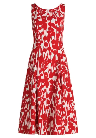 Vera Mont - Cocktailkleid cream/red - Gr. - 44