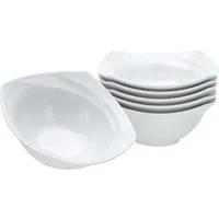 CreaTable Müslischale Celebration Weiss, Porzellan, (Set, 6-tlg)