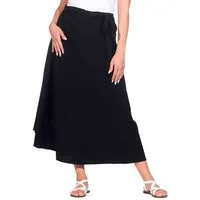 KUNST UND MAGIE Wickelrock Langer Wickelrock Baumwolle für Damen – Sommerrock Boho Rock Nepal