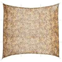 vidaXL Schutznetz Tarnnetz mit Aufbewahrungstasche 614x581 cm Sandfarbe, BxL: 581x614 m