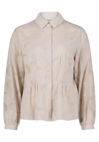 CARTOON - Jacquard-Bluse beige - Gr. - 36
