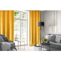 Design91 Vorhang Samtvorhänge 140x250 cm (1 St), Ösen, blickdicht, Samt, Wohnzimmer