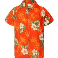 King Kameha Hawaiihemd "Small Flower" Funky Hawaii-Hemd Herren Kurzarm Fronttasche Sommerhemd