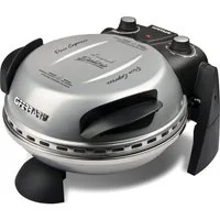 G3 Ferrari Pizzaofen Delizia G1000606 silber inkl. Pizzaschaufel + Rezeptheft, bis 400 °C mit Pizzastein – die Ikone unter den Pizzaöfen