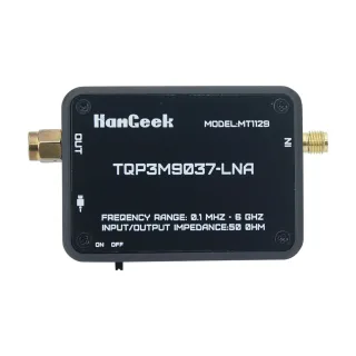 MT1129 Low Noise Amplifier 100KHz to 6GHz Ultra Low Noise Figure High Gain SMA Type C Rechargeable SDR Spectrum Analyzer