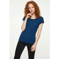 Vero Moda T-Shirt VMAVA PLAIN SS TOP JRS NOOS Materialmix, regular fit