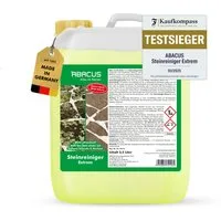 ABACUS Steinreiniger Extrem, Flechtenentferner, Steinreiniger Intensiv außen Grünbelagentferner (Entfernt sofort Algen, Schmutz, Grünbelag und Flechten, [- 2500ml Steinreiniger Extrem mit Sofortwirkung)