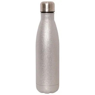 Dare 2B Glitter Metall Wasserflasche (Silber)