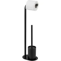 WENKO WC-Garnitur Levante, Stand WC-Garnitur, freistehend, mit Rollenhalter und WC-Bürste