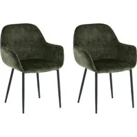 SIT Armlehnstuhl (Set, 2 St), glamouröser Bezug in Samtoptik