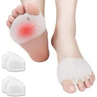 COOL-i ® Fußpolster Vorfußpolster aus Silikon – 4 Stück – Weich & Rutschfest, Ballenschutz für Damen & Herren