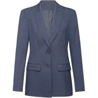 GREIFF Longblazer Greiff Modern WITH 37.5® Damen Langblazer Mittelblau PINPOINT 36