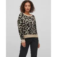 Vila Strickpullover VIRil (1-tlg) Plain/ohne Details
