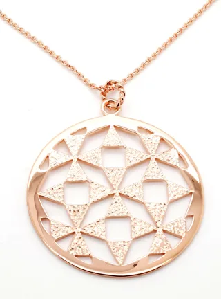 Orphelia Damen-Kette aus 925er Sterlingsilber mit Anhänger – Rosé ZH-6037/1