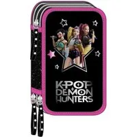 safta Federmäppchen Demon Hunters Kpop Energy 3-teiliges Federmäppchen 37 Stück