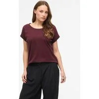 Vila Rundhalsshirt VIDREAMERS NEW PURE T-SHIRT/SU-NOOS Baumwollmischung, regular fit