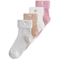 Next Kurzsocken 4er-Pack Söcken mit Rollrand und Baumwollanteil (4-Paar)