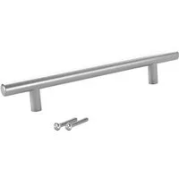 SO-TECH® Möbelgriff Stangengriff G1 Edelstahloptik Ø 12 mm BA 64 - 884 mm, Lochabstand 128 mm Edelstahloptik - inkl. Schrauben