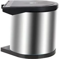 relaxdays Einbaumülleimer mit Schwingdeckel, 8 Liter
