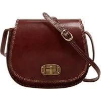 Piké Umhängetasche (1-tlg), echt Leder, Made in Italy