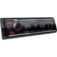 KENWOOD KMM-BT408DAB DAB Bluetooth USB AUX-IN Android-Smartphoneradio Autoradio (RDS, AM/FM Radio, Animiertes Display, Freisprecheinrichtung, 1 DIN)