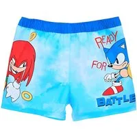 Sonic The Hedgehog Badeshorts Sonic The Hedgehog Knuckles Kinder Badehose Shorts Gr. 104 bis 140
