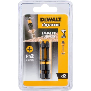DEWALT EXTREME FELXTORQ Schrauberbit Kreuzschlitz 2 Stück - DT70532T-QZ