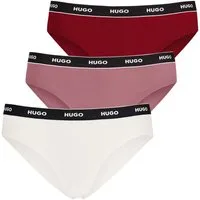 HUGO Slip Brief Stripe (3-St) mit umlaufenden Markenschriftzug