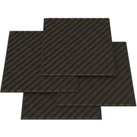 neu.holz 3D Wandpaneel, BxL: 60x60 cm, (Set, 8-tlg) »Vang« mit diagonalen Lamellen 60x60 cm Eichenoptik, grau