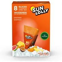SUN LOLLY Süßigkeit, Sun Lolly Wassereis zum Selbsteinfrieren mit exotischem Geschmack 8er