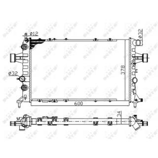NRF Motork?hler Opel Astra G Zafira A 58178A