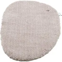 TOM TAILOR HOME Badematte Cozy Bath UNI, Badvorleger, Badezimmer Teppich, Höhe 27 mm, rutschhemmend beschichtet, fußbodenheizungsgeeignet, Polyester, oval, Badteppich, Uni Farben, rechteckig, in rund & oval erhältlich