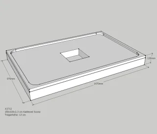 Neuesbad Wannenträger für Kaldewei Scona 1000x1500x23 SD24087