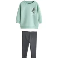 Next Top & Leggings Rundhals-Sweatshirt und Leggings im Set (2-tlg)