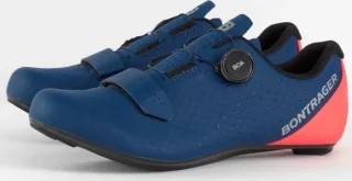 Bontrager Circuit Rennradschuhe nautical navy/radioactive coral 37