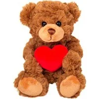 Teddy Hermann® Kuscheltier Teddy mit Herz braun 20 cm
