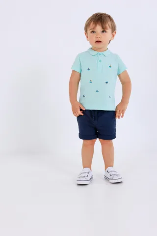 Blue Seven - Mini Kn Poloshirt türkis - Gr. - 68