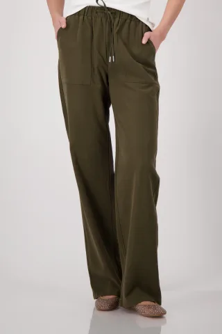 monari - Wide Leg Schlupfhose olive - Gr. - 42