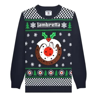 Lambretta - "AW25" Pullover für Herren, weihnachtliches Design (Marine)